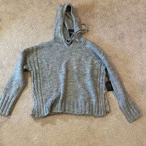 Grey American Eagle hooded sweater
